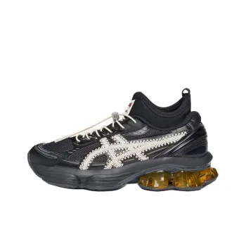 NANUSHKA x Asics GEL KINETIC FLUENT Anti Slip Wear Resistant Mid Top Hiking Shoes Unisex Black