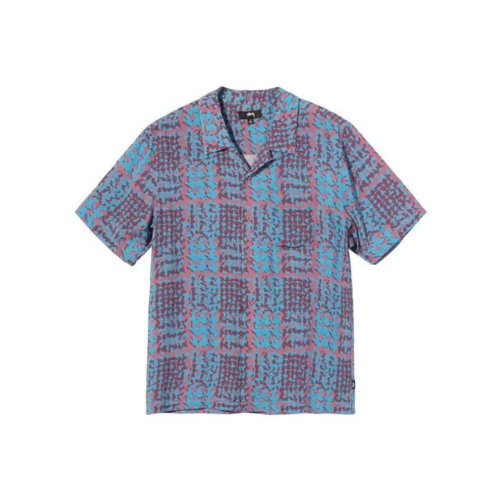 Stussy Hand Drawn Houndstooth Shirt-5