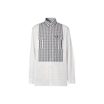 Burberry Shirt Men's Light Gravel Gray