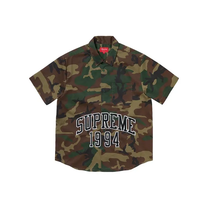Supreme Arc Logo S/S Work Shirt-0