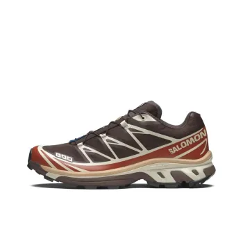 SALOMON XT 6 Anti Slip Wear Resistant Low Top Casual Trail Running Training For Urban Commutes Running Shoes Unisex Tan