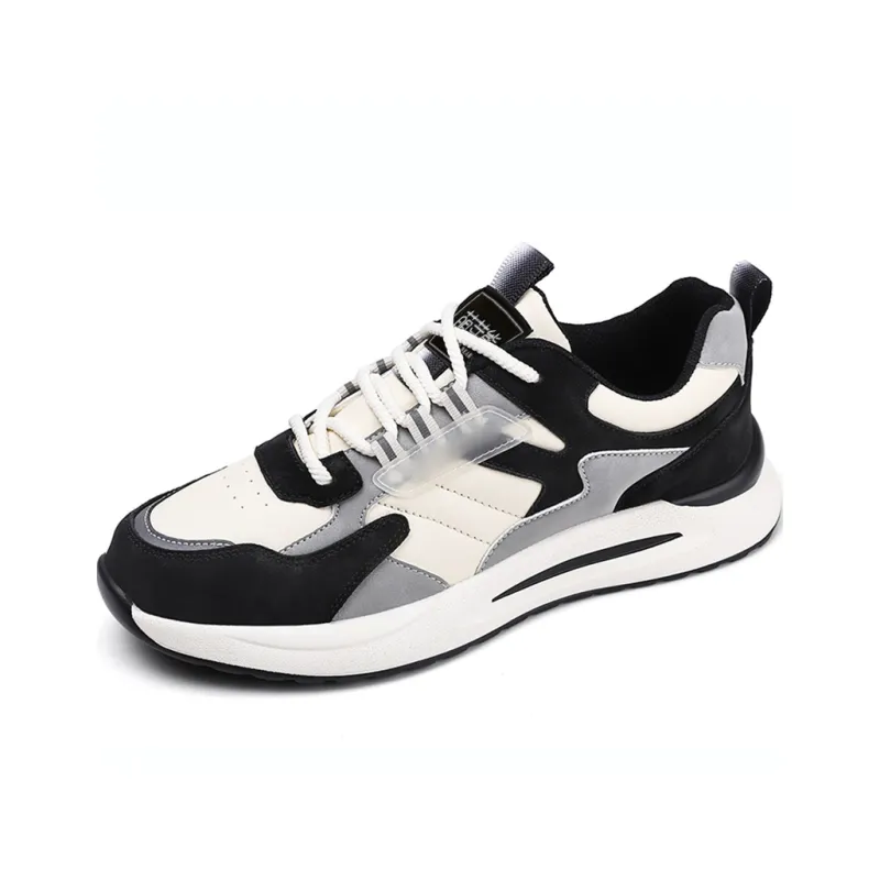Budding Bear Height Increasing Wear Resistant Lightweight Breathable Slip Resistant Low Top Casual Shoes Men's-17