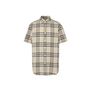 Burberry Shirts Men Light Almond