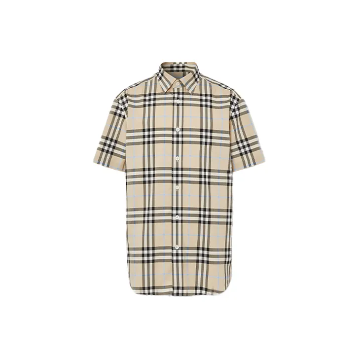 Burberry Shirts Men Light Almond-0