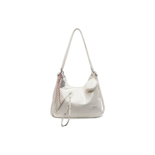 Yalu PU Backpack Women's Ecru/Black/Blue/Pink