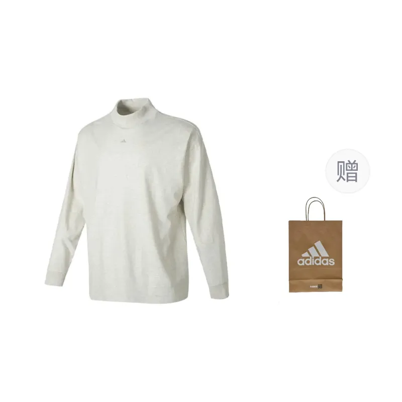 Adidas T-Shirts Unisex Gray+Shopping Bag-0