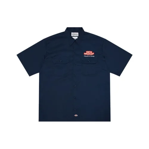 Dickies Shirts Unisex Navy Blue