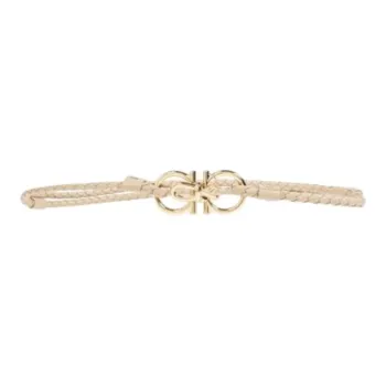 Ferragamo Braided Logo Detail Belt