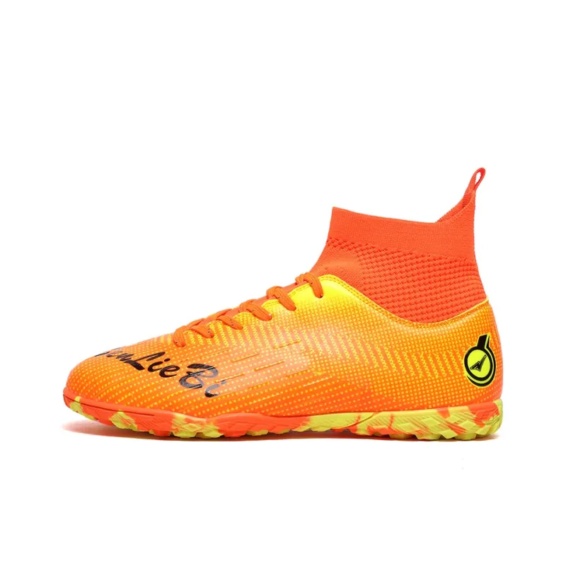 QIUTEXIONG FG Rubber Long Studs TF Rubber Broken Studs Soft Ground Firm Ground Slip Resistant Soccer Shoes Unisex-21