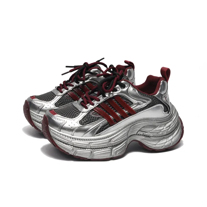 Yang Nianhua Cushioning, Slip Resistant, And Abrasion Resistant Low Top Chunky Sneakers Women's-6