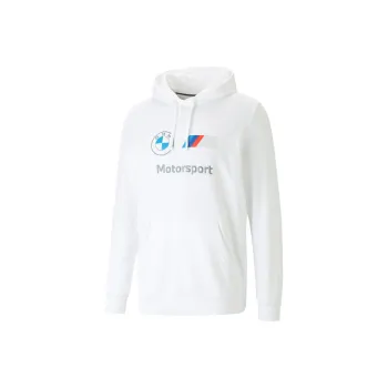 PUMA Hoodie ESS FT BMW M Motorsport Sweatshirt Men's White