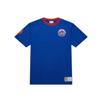 Mitchell & Ness x MLB New York Mets Jacquard Ringer T Shirt Men's Royal Blue