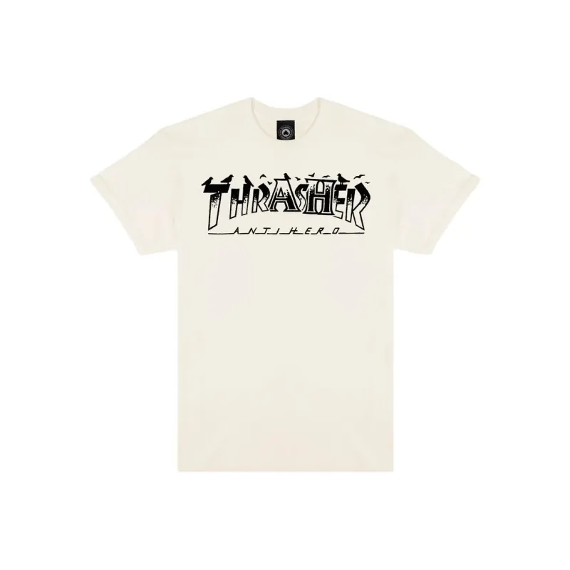 Thrasher x Antihero Skateboards T-Shirt Unisex Natural-0