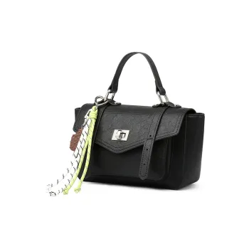 TUCANO PU Leather Shoulder Bag, Crossbody Bag, Handbag Women's Hepburn Black