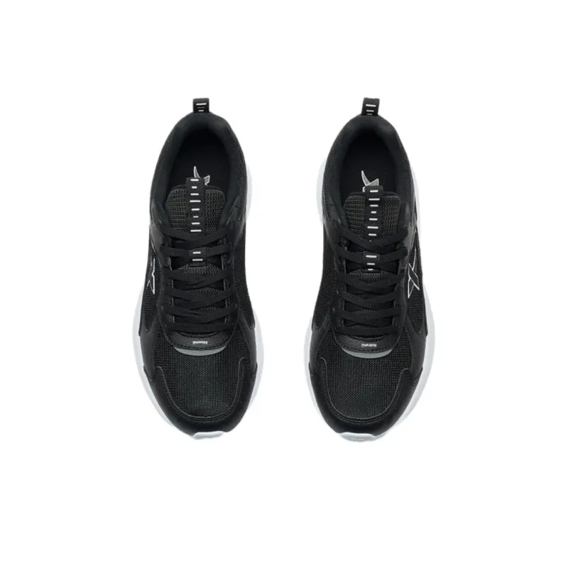 XTEP Breathable And Wear resistant Low Top Casual Running Shoes Women's Black-3