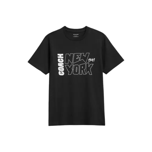 COACH T Shirts Men Black