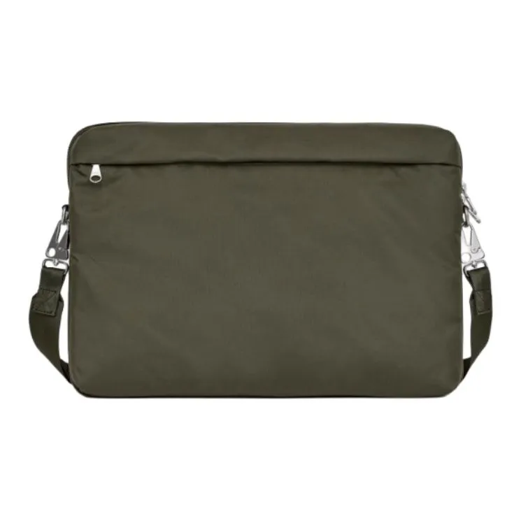 ARKET Polyamide Shoulder Bag, Crossbody Bag Unisex Black/Khaki Green-5