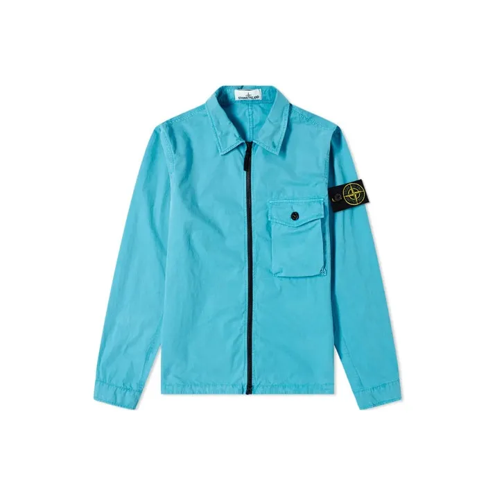 STONE ISLAND Shirts Men Blue-0