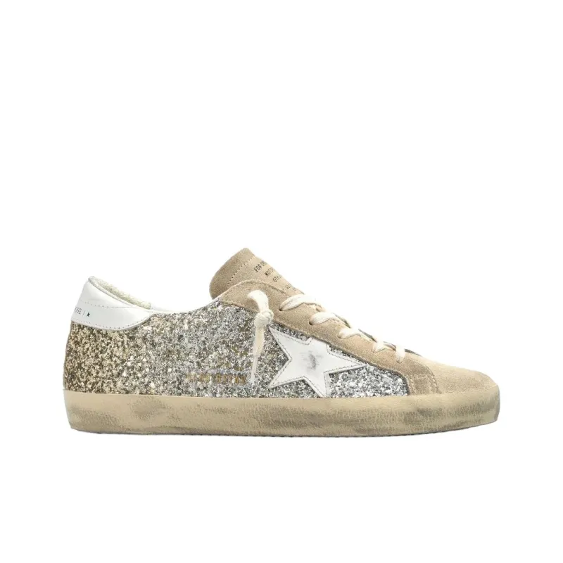 Golden Goose Super Star Low Top Skateboard Shoes Women's Light Umber-1