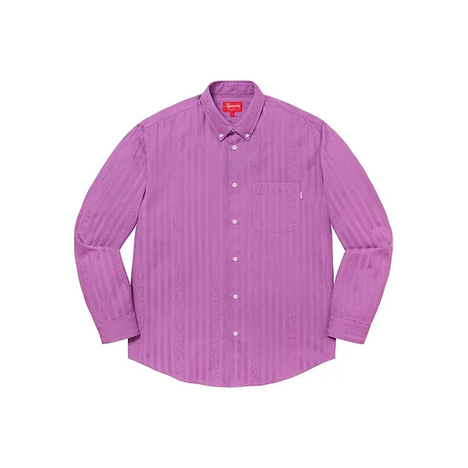 Supreme Jacquard Stripe Twill Shirt-2