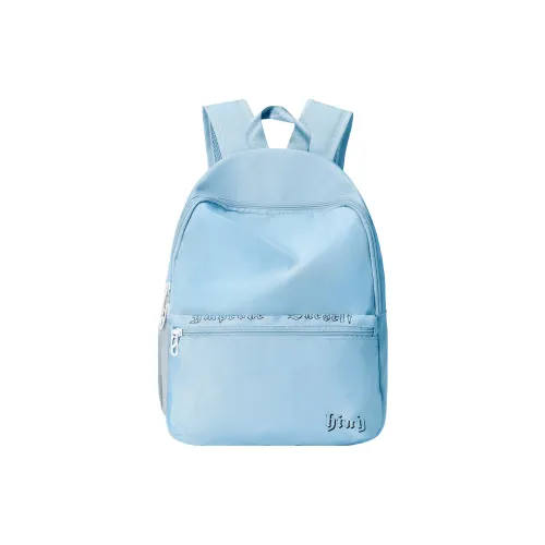 HINY Polyester Student Backpack Unisex Blue