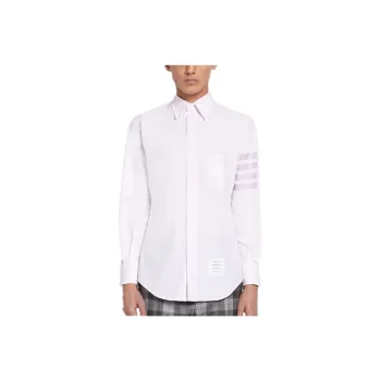 THOM BROWNE Satin Weave 4 Bar Shirt