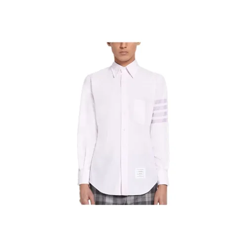 THOM BROWNE Satin Weave 4 Bar Shirt