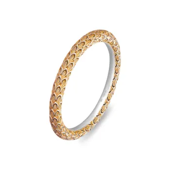 RURA 999 Fine Silver Bangles Women's Gold