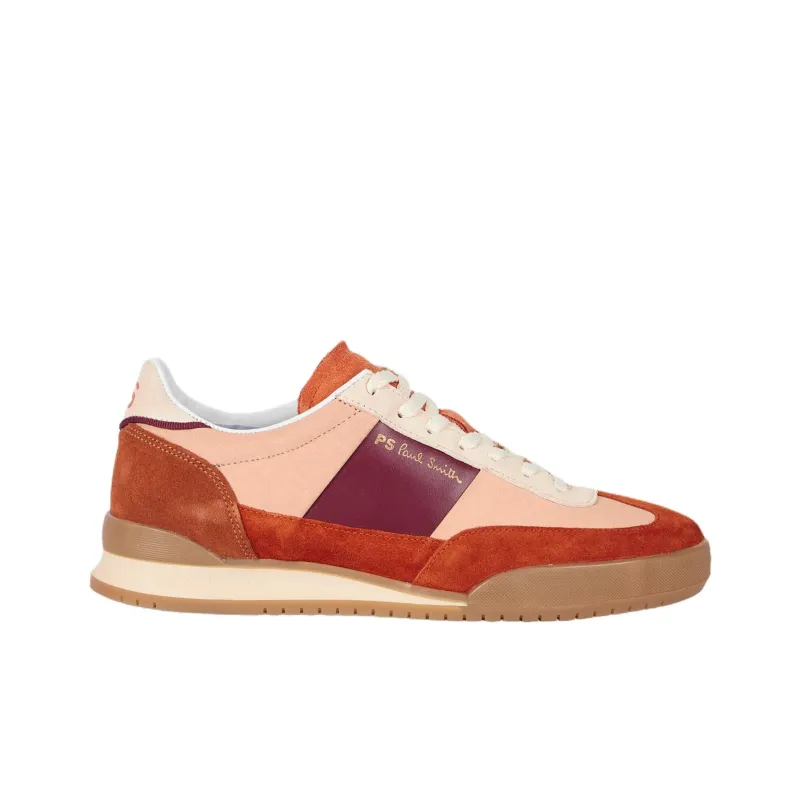 Paul Smith Dover Low Top Casual Shoes Women's Beige Red-1