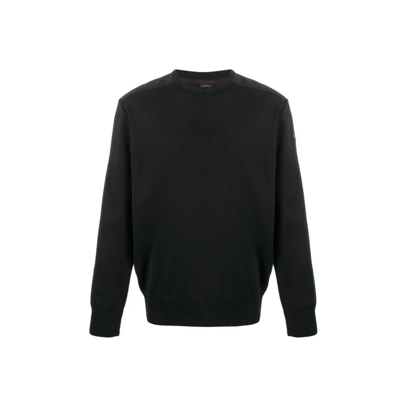 Paul & Shark Logo Patch Crewneck Knitted Jumper-0