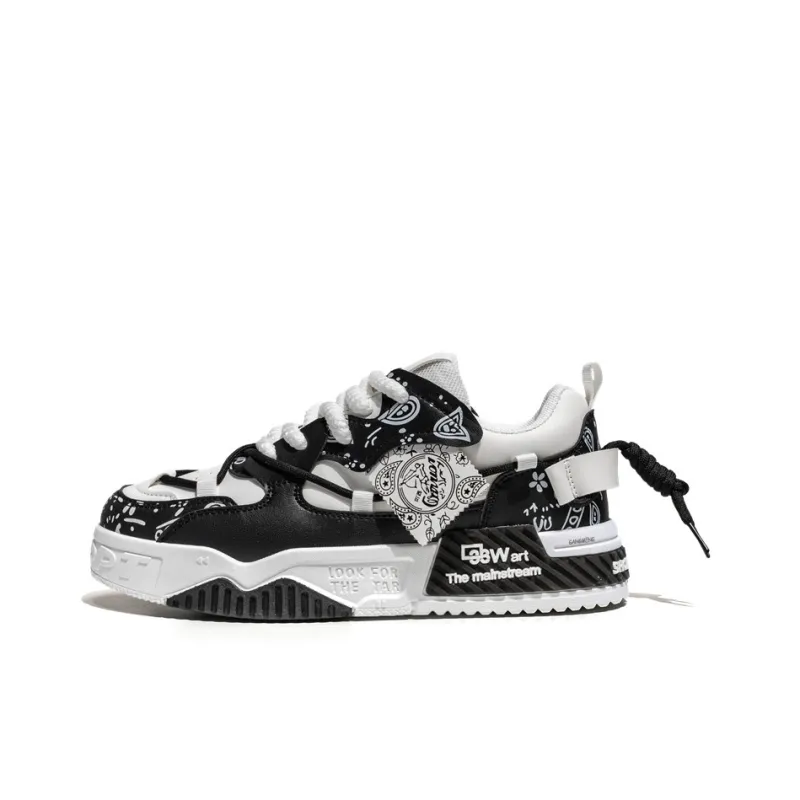 Hong Kong Meng Slip Resistant, Abrasion Resistant, Breathable Low Top Skateboard Shoes Men's-1