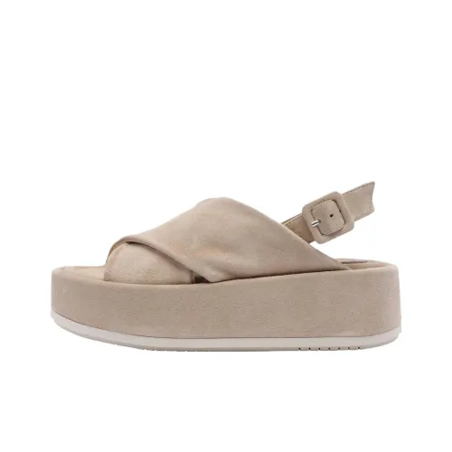 Paloma Barceló Basima One Strap Sandals 6cm Women's Beige