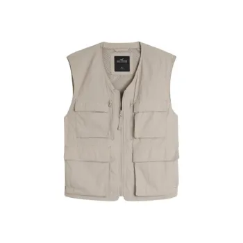Hollister Vest Men's Brown Yellow