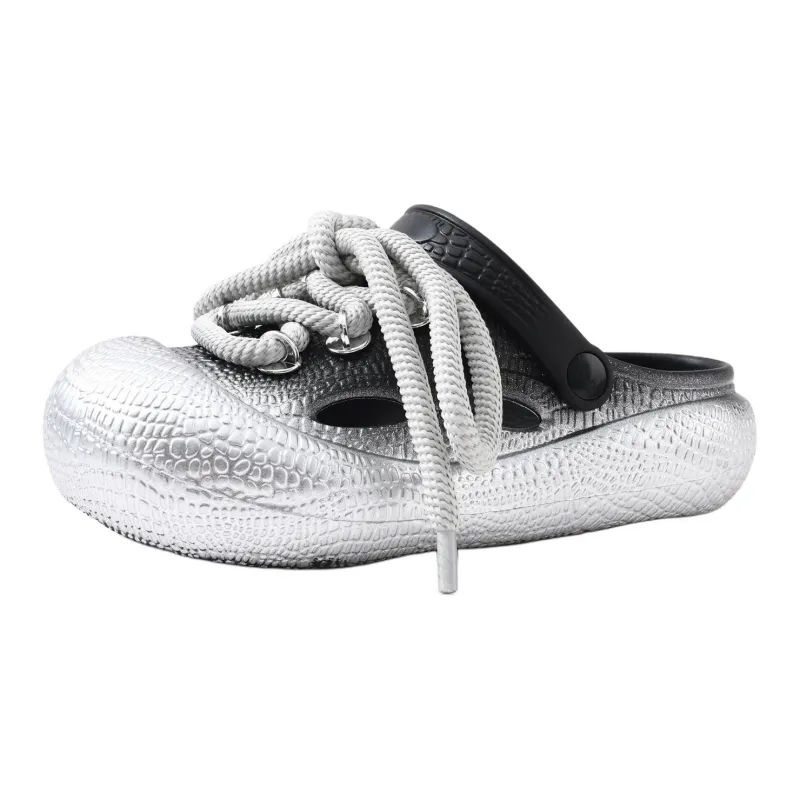 Yamada Hyakuju Slippers Black Silver, Khaki Gold-5