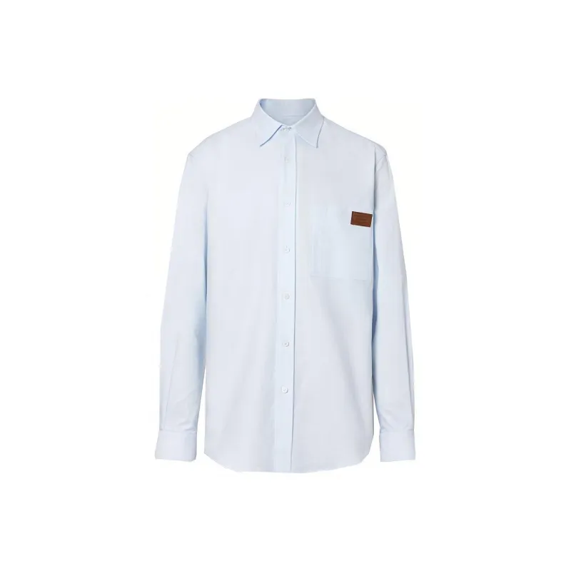 Burberry Shirt Men's Light Blue-0