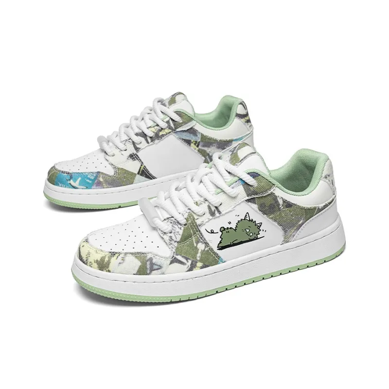 Seattle Palm Anti Slip Wear Resistant Low Top Skateboard Shoes Men's-2