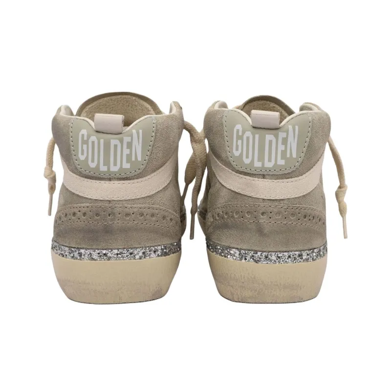 Golden Goose Mid Star Mid Top Skateboard Shoes Women's Umber-3