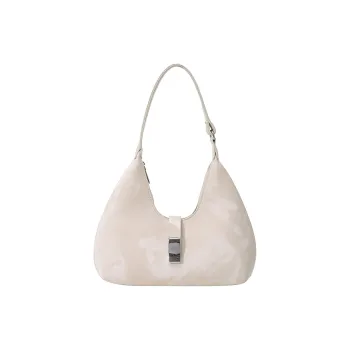 Single Warehouse PU Shoulder Bag Regular Women's White/Black/Pink/Silver