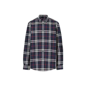 Burberry Check Print L/S Shirt