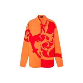 VERSACE Shirts Men Orange