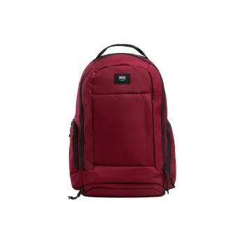 Vans Polyester Backpack Unisex Burgundy Red