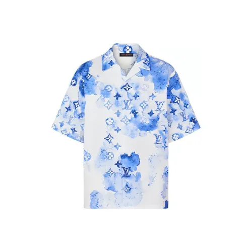 LOUIS VUITTON New Quarterly Products Of LV Shirts Men Blue