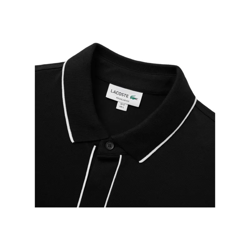 LACOSTE Paris Stretch Piqué Polo Shirt-4