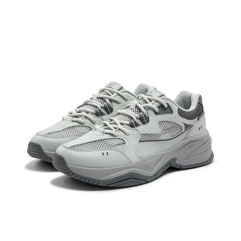 361° Sailing Series Breathable And Wear resistant Low Top Chunky Sneakers Men's Gray-2