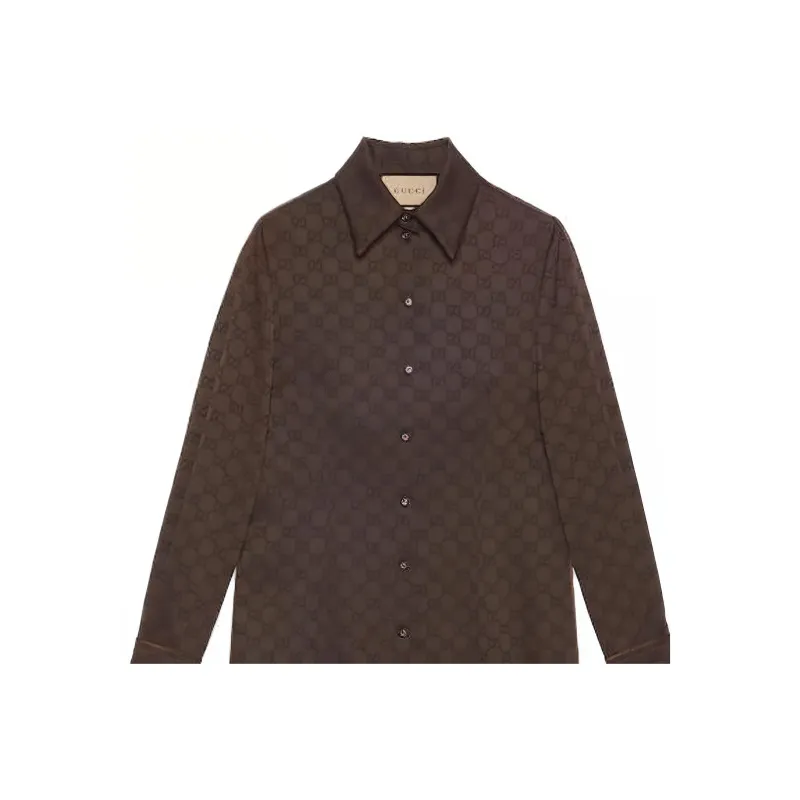 GUCCI Long-Sleeved Dresses Women's Dark Brown-3