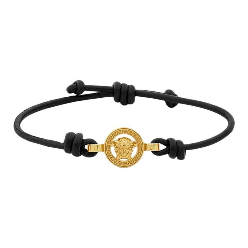 VERSACE Medusa '95 Leather Bracelet-0