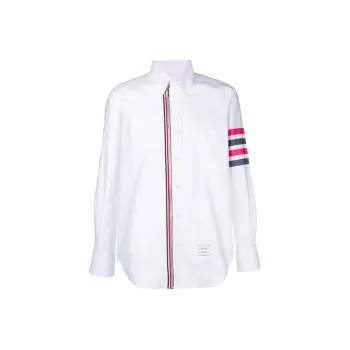 THOM BROWNE Shirts Men Classic Tricolor
