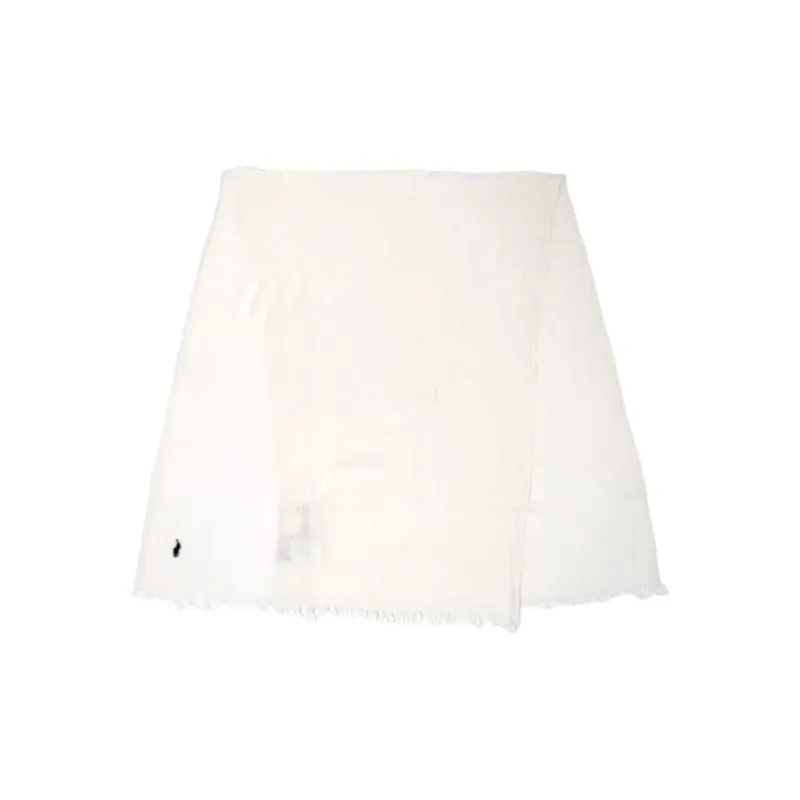 Polo Ralph Lauren Lyocell Fiber, Wool Knit Scarves Men's White-0