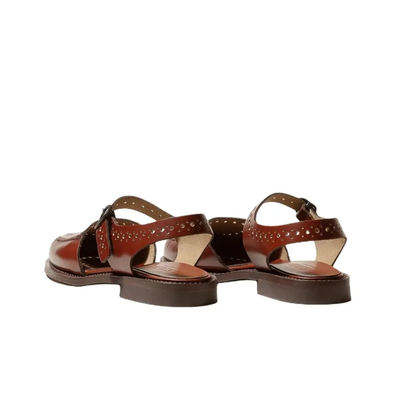 Hereu Picada Casual Single Shoes Women's Dark Brown-1