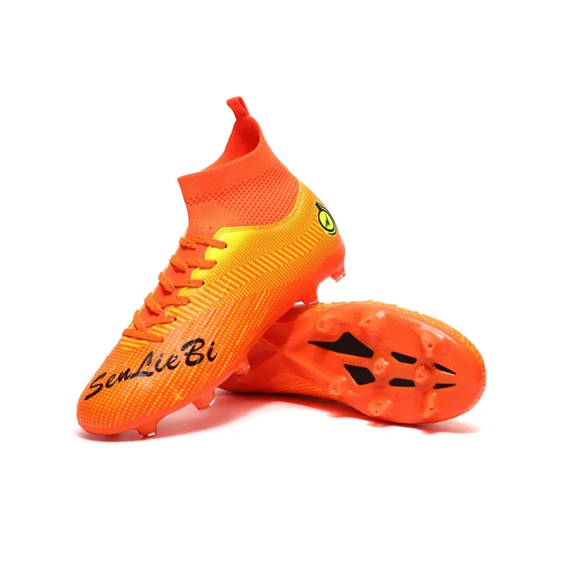 QIUTEXIONG FG Rubber Long Studs TF Rubber Broken Studs Soft Ground Firm Ground Slip Resistant Soccer Shoes Unisex-54